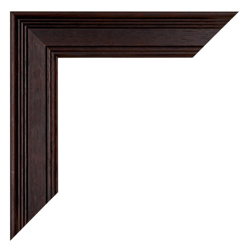 Londen Wooden Photo Frame 70x100cm Brown Wenge Detail Corner | Yourdecoration.com