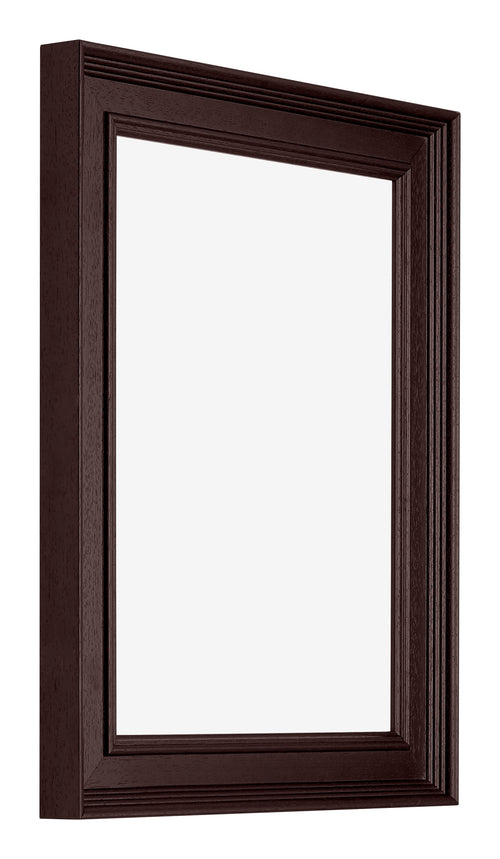 Londen Wooden Photo Frame 75x100cm Brown Wenge Front Oblique | Yourdecoration.com