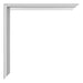 Miami Aluminium Photo Frame 18x24cm Silver Matt Detail Corner | Yourdecoration.com