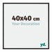 Miami Aluminium Photo Frame 40x40cm Black High Gloss Front Size | Yourdecoration.com