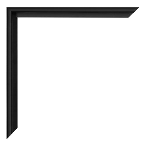 Miami Aluminium Photo Frame 48x64cm Black High Gloss Detail Corner | Yourdecoration.com