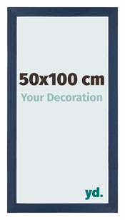 Photo Frame 50x100cm Dark Blue Swept MDF Mura