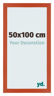 Photo Frame 50x100cm Orange MDF Mura