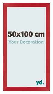 Photo Frame 50x100cm Red MDF Mura