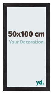 Photo Frame 50x100cm Black Wood Grain MDF Mura