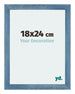 Mura MDF Photo Frame 18x24cm Bright Blue Swept Front Size | Yourdecoration.com