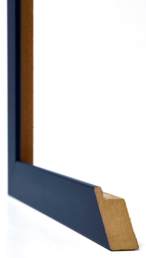 Mura MDF Photo Frame 18x24cm Dark Blue Swept Detail Intersection | Yourdecoration.com