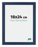 Mura MDF Photo Frame 18x24cm Dark Blue Swept Front Size | Yourdecoration.com