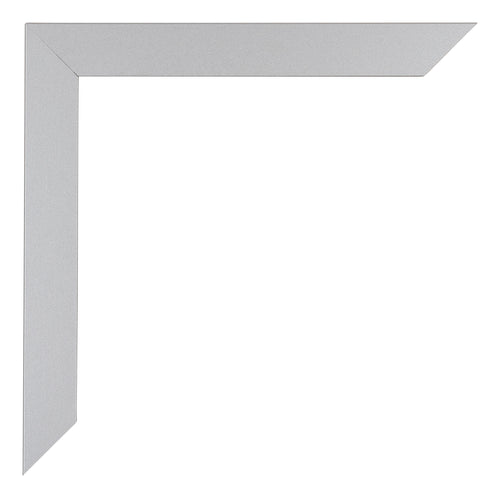 Mura MDF Photo Frame 18x24cm Silver Matte Detail Corner | Yourdecoration.com