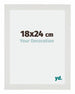 Mura MDF Photo Frame 18x24cm White Matte Front Size | Yourdecoration.com