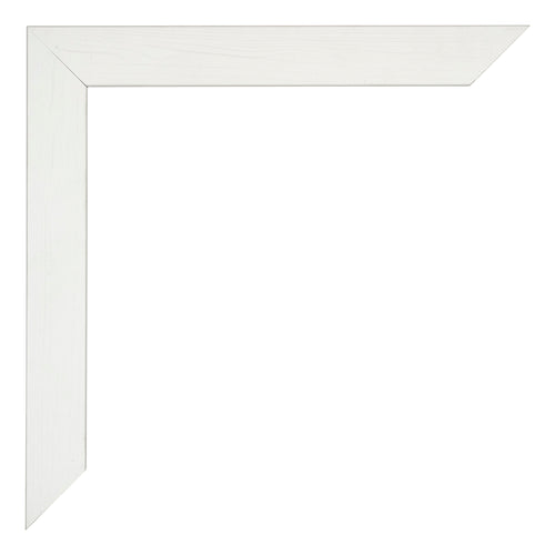 Mura MDF Photo Frame 18x24cm White Wiped Detail Corner | Yourdecoration.com