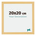 Mura MDF Photo Frame 20x20cm Beech Design Front Size | Yourdecoration.com