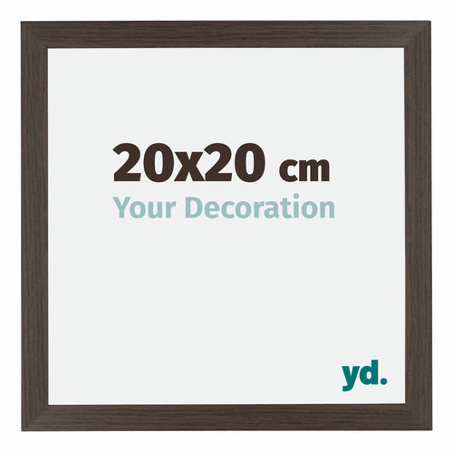 Mura MDF Photo Frame 20x20cm Oak Dark Front Size | Yourdecoration.com