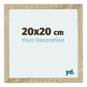 Mura MDF Photo Frame 20x20cm Sonoma Oak Front Size | Yourdecoration.com