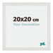 Mura MDF Photo Frame 20x20cm White Matte Front Size | Yourdecoration.com