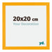 Mura MDF Photo Frame 20x20cm Yellow Front Size | Yourdecoration.com