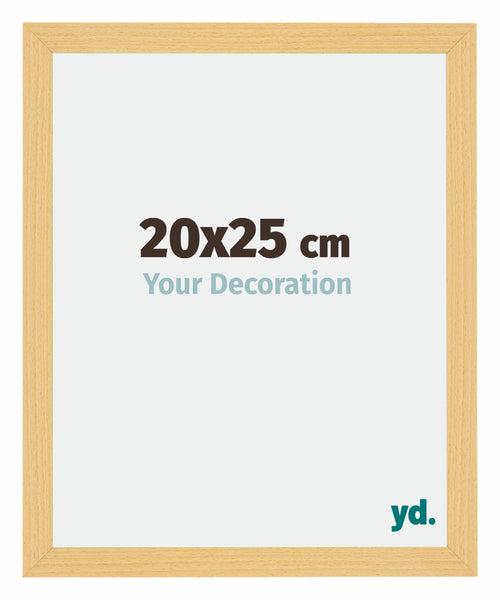 Mura MDF Photo Frame 20x25cm Beech Design Front Size | Yourdecoration.com