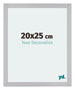 Mura MDF Photo Frame 20x25cm Silver Matte Front Size | Yourdecoration.com