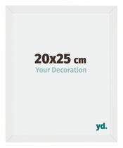 Mura MDF Photo Frame 20x25cm White High Gloss Front Size | Yourdecoration.com