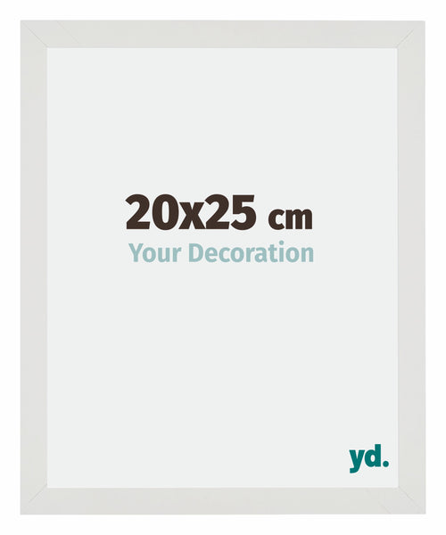 Mura MDF Photo Frame 20x25cm White Matte Front Size | Yourdecoration.com