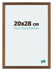 Mura MDF Photo Frame 20x28cm Copper Design Front Size | Yourdecoration.com