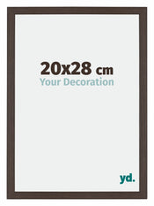 Mura MDF Photo Frame 20x28cm Oak Dark Front Size | Yourdecoration.com