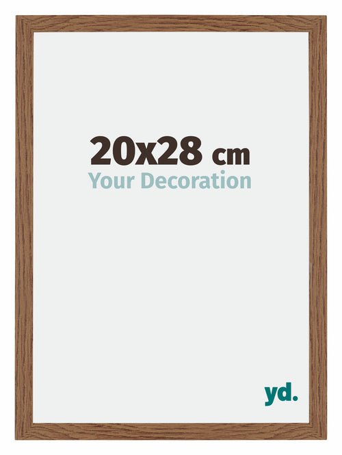 Mura MDF Photo Frame 20x28cm Oak Rustic Front Size | Yourdecoration.com