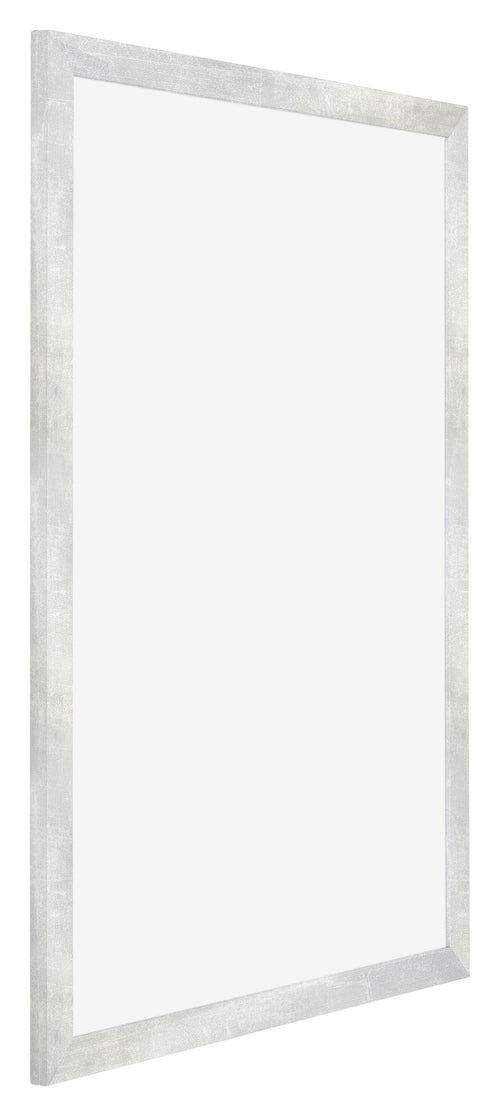 Mura MDF Photo Frame 20x28cm Silver Glossy Vintage Front Oblique | Yourdecoration.com