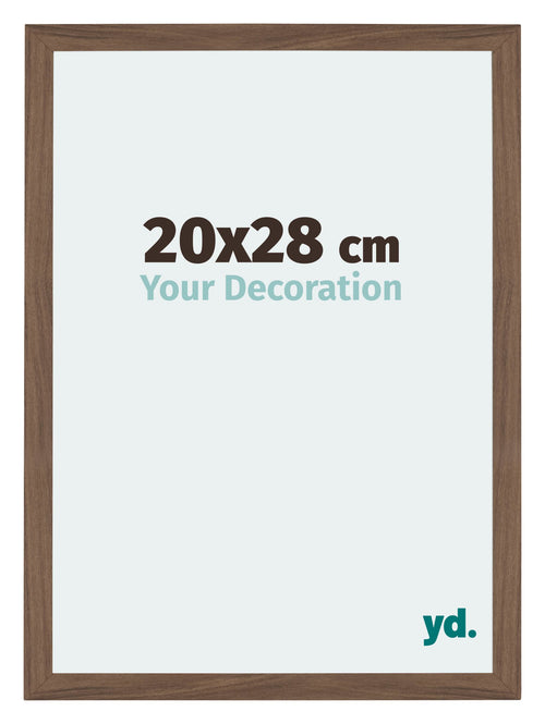 Mura MDF Photo Frame 20x28cm Walnut Dark Front Size | Yourdecoration.com