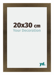 Mura MDF Photo Frame 20x30cm Bronze Design Front Size | Yourdecoration.com