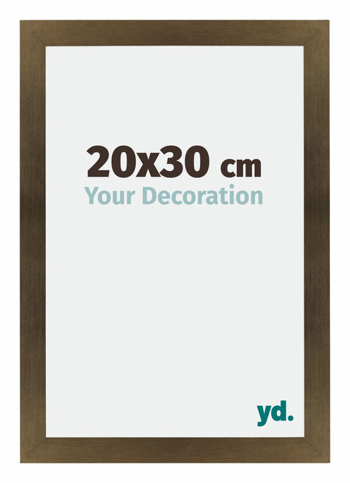 Mura MDF Photo Frame 20x30cm Bronze Design Front Size | Yourdecoration.com