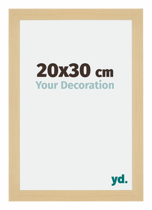 Mura MDF Photo Frame 20x30cm Maple Decor Front Size | Yourdecoration.com