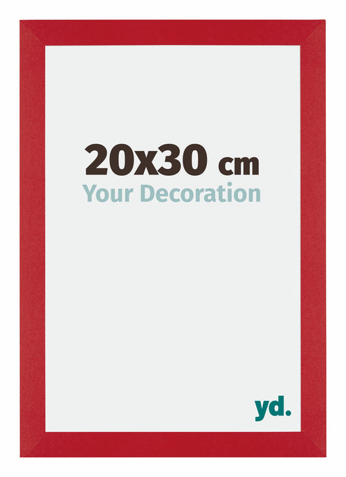 Mura MDF Photo Frame 20x30cm Red Front Size | Yourdecoration.com