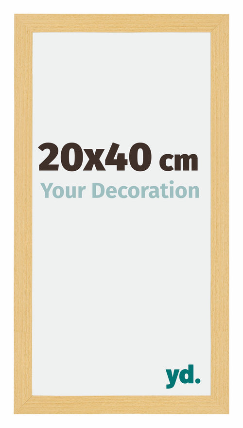 Mura MDF Photo Frame 20x40cm Beech Design Front Size | Yourdecoration.com