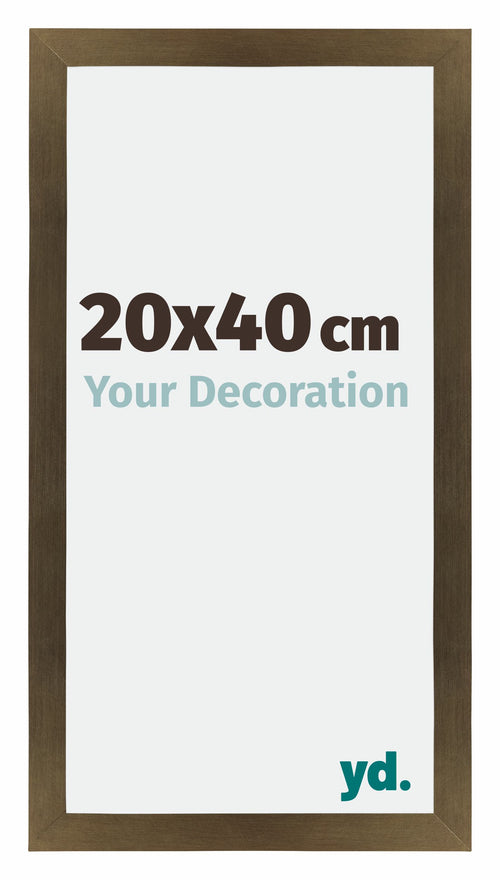 Mura MDF Photo Frame 20x40cm Bronze Design Front Size | Yourdecoration.com