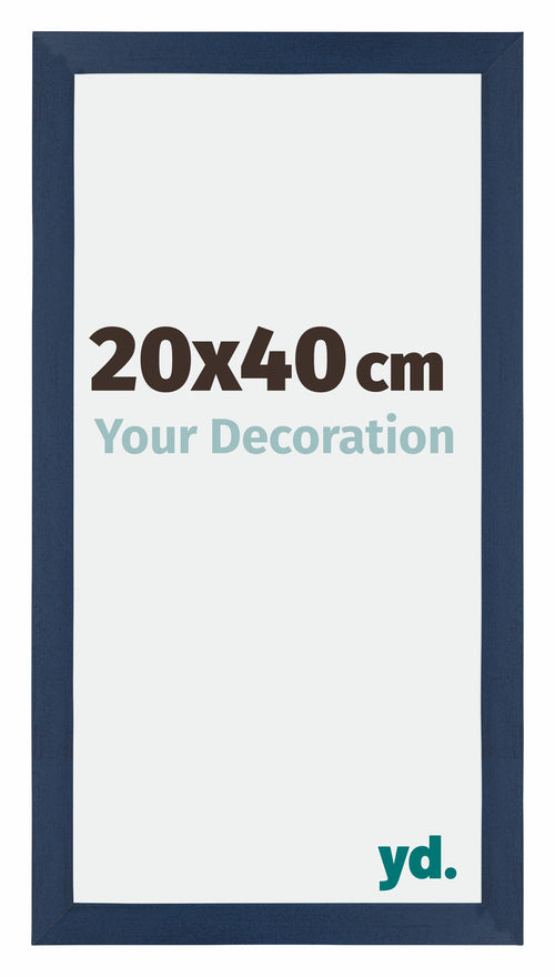 Mura MDF Photo Frame 20x40cm Dark Blue Swept Front Size | Yourdecoration.com