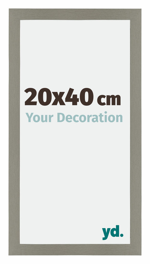 Mura MDF Photo Frame 20x40cm Gray Front Size | Yourdecoration.com