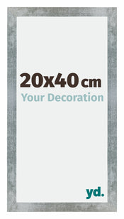 Mura MDF Photo Frame 20x40cm Iron Swept Front Size | Yourdecoration.com