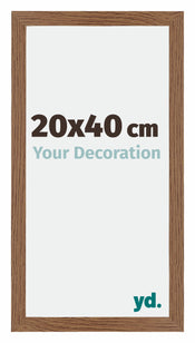 Mura MDF Photo Frame 20x40cm Oak Rustic Front Size | Yourdecoration.com