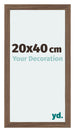 Mura MDF Photo Frame 20x40cm Walnut Dark Front Size | Yourdecoration.com