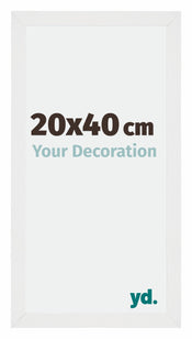 Mura MDF Photo Frame 20x40cm White High Gloss Front Size | Yourdecoration.com