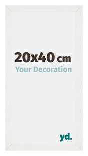 Mura MDF Photo Frame 20x40cm White Wiped Front Size | Yourdecoration.com