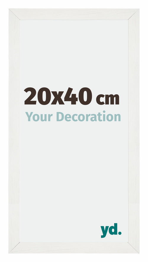 Mura MDF Photo Frame 20x40cm White Wiped Front Size | Yourdecoration.com