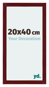 Mura MDF Photo Frame 20x40cm Winered Wiped Front Size | Yourdecoration.com