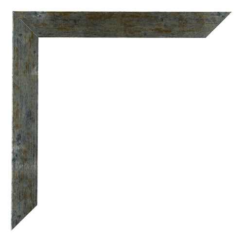 Mura MDF Photo Frame 20x60cm Blue Gold Melange Detail Corner | Yourdecoration.com