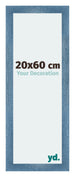 Mura MDF Photo Frame 20x60cm Bright Blue Swept Front Size | Yourdecoration.com