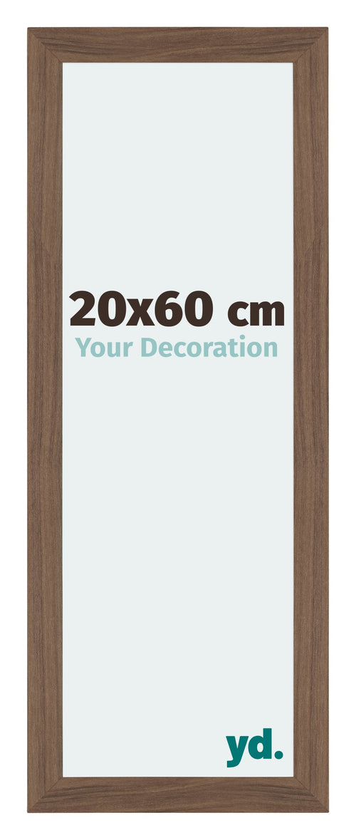 Mura MDF Photo Frame 20x60cm Walnut Dark Front Size | Yourdecoration.com