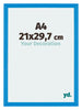 Mura MDF Photo Frame 21x29 7cm A4 Bright Blue Front Size | Yourdecoration.com