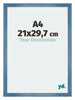 Mura MDF Photo Frame 21x29 7cm A4 Bright Blue Swept Front Size | Yourdecoration.com