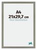 Mura MDF Photo Frame 21x29 7cm A4 Gray Front Size | Yourdecoration.com